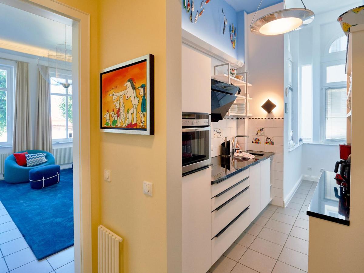 Villa Strandeck In Binz - Wg 1 Mit Meerblick, Terrasse, Wintergarten エクステリア 写真