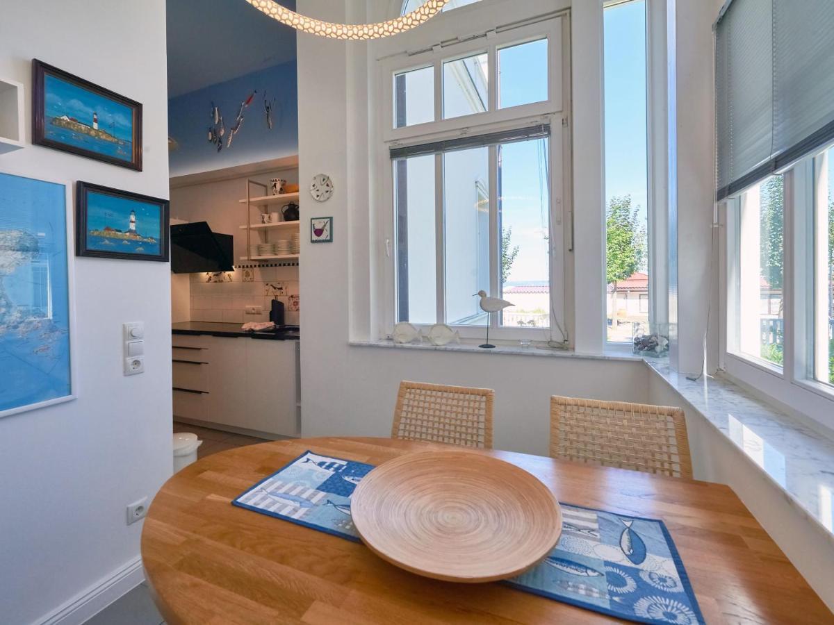 Villa Strandeck In Binz - Wg 1 Mit Meerblick, Terrasse, Wintergarten エクステリア 写真