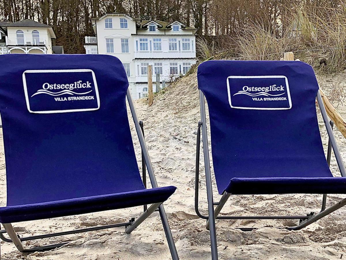 Villa Strandeck In Binz - Wg 1 Mit Meerblick, Terrasse, Wintergarten エクステリア 写真