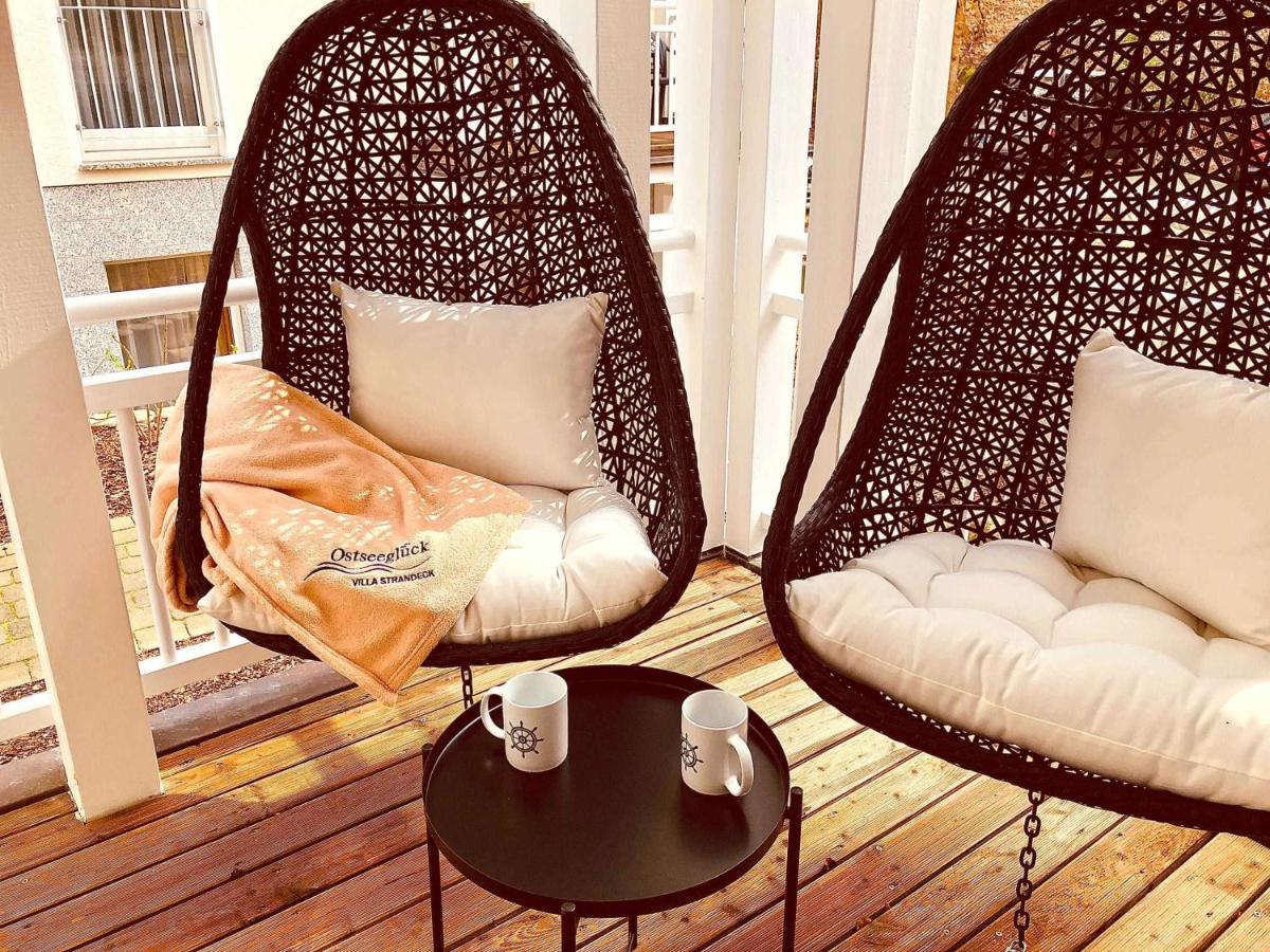 Villa Strandeck In Binz - Wg 1 Mit Meerblick, Terrasse, Wintergarten エクステリア 写真